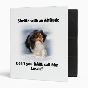 Sheltie Attitude Binder