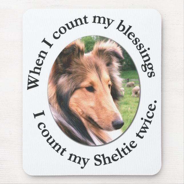 Sheltie Blessing #4 Mousepad (Front)