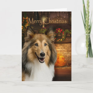Sheltie Christmas Card