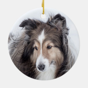 Sheltie Christmas Ornament