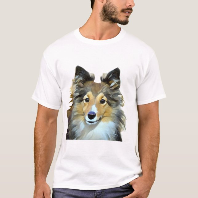 Sheltie Collie Herd Dog T-Shirt (Front)