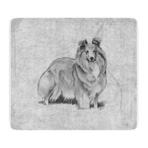 Sheltie Cutting Board