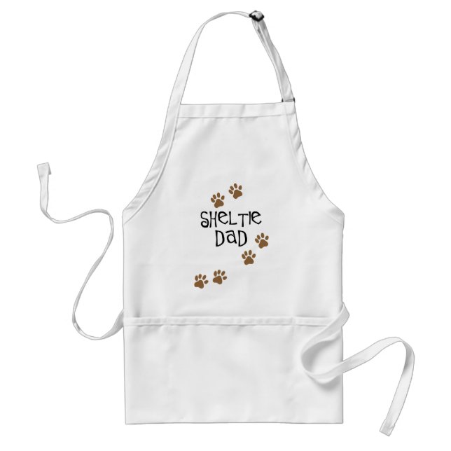 Sheltie Dad Adult Apron (Front)