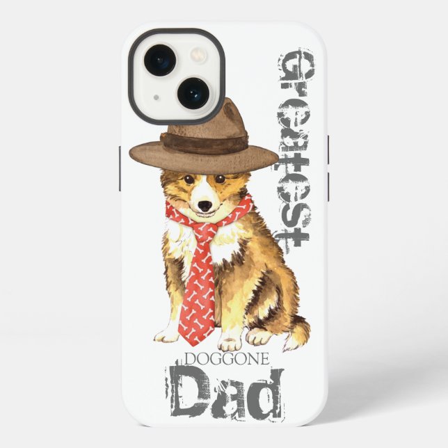 Sheltie Dad Iphone Case (Back)