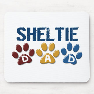 SHELTIE Dad Paw Print 1 Mouse Pad