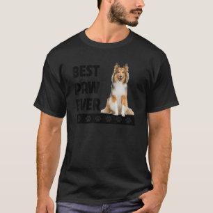 Sheltie Dog Dad Fathers Day Shetland Sheepdog Own T-Shirt