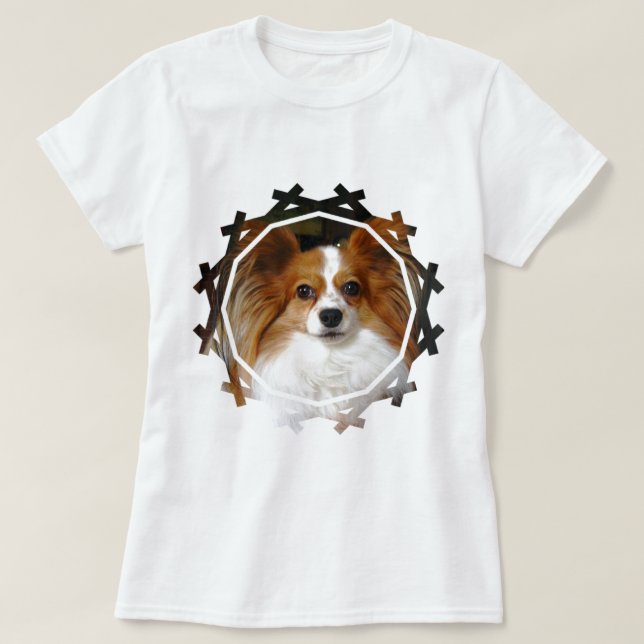 Sheltie Dog Ladies Fitted T-Shirt (Design Front)