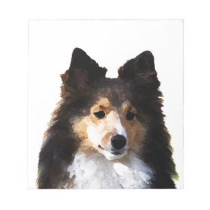 Sheltie Dog painting sketch Notepad