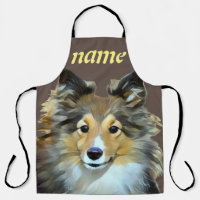 Sheltie Dog Pet love All-Over Print Apron