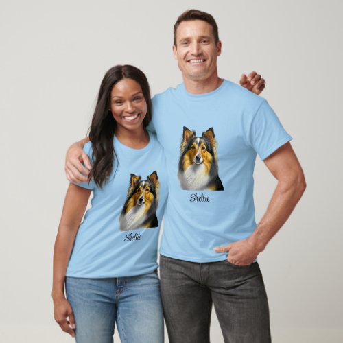 Sheltie Dog Template T_Shirt