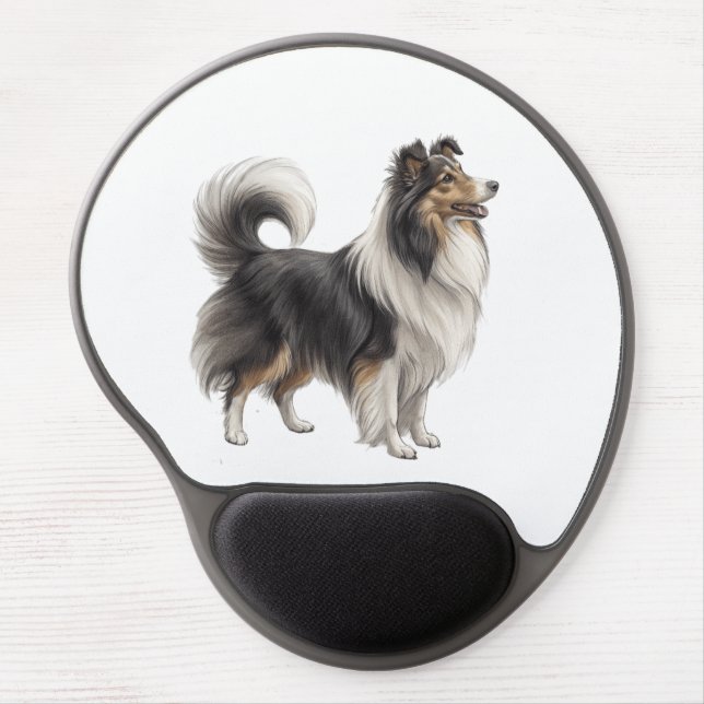 Sheltie Gel Mouse Pad (Front)