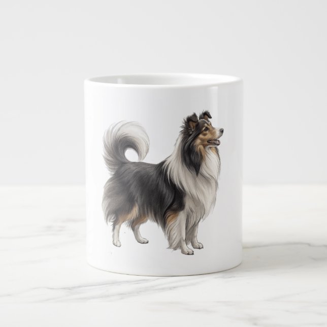 Sheltie Giant Coffee Mug (Front)