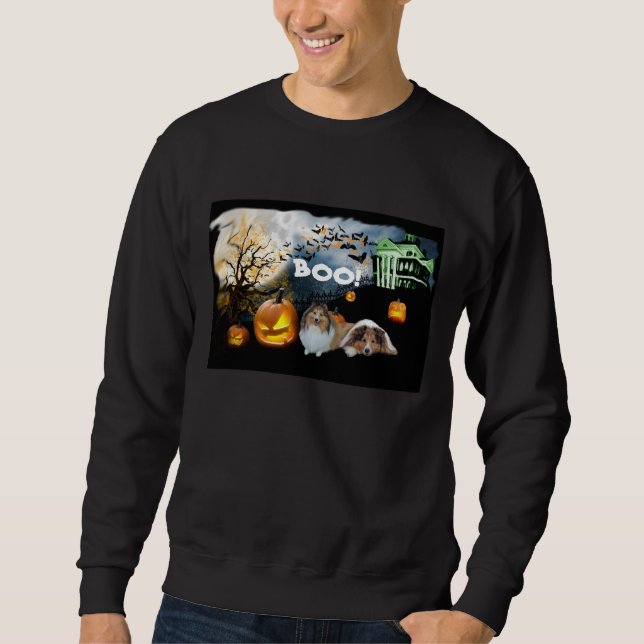 Sheltie Halloween Unisex Sweatshirt (Front)