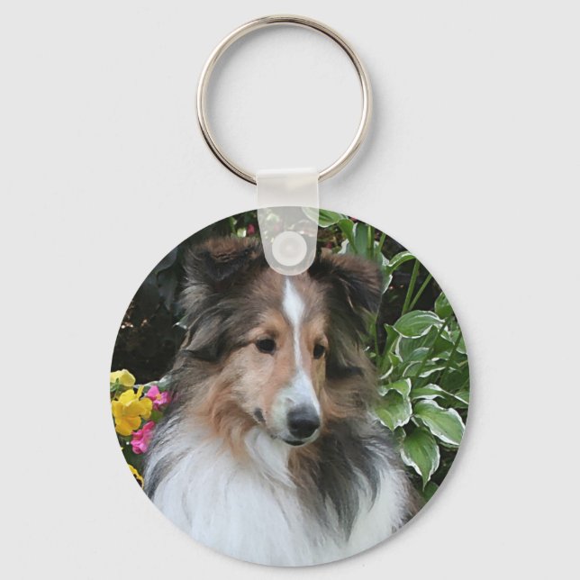 Sheltie Love Keychain (Front)
