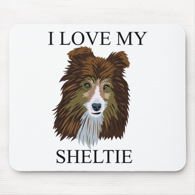 SHELTIE Love! Mouse Pad (Front)