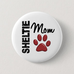 Sheltie Mom 2 Button