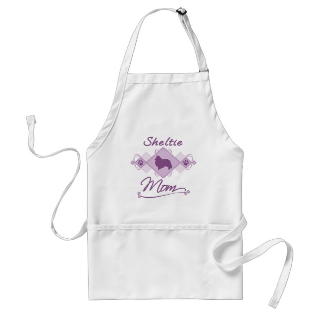 Sheltie Mom Adult Apron (Front)