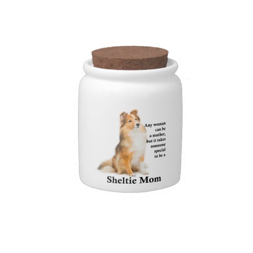 Sheltie Mom Candy Jar