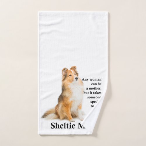 Sheltie Mom Hand Towel