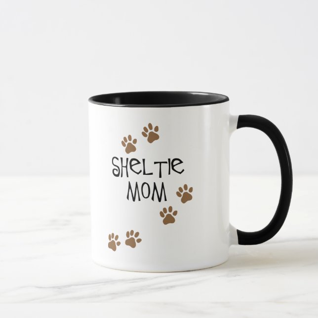 Sheltie Mom Mug (Right)