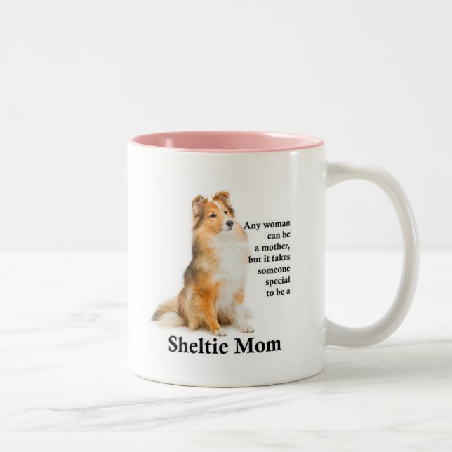Sheltie Mom Mug (Right)