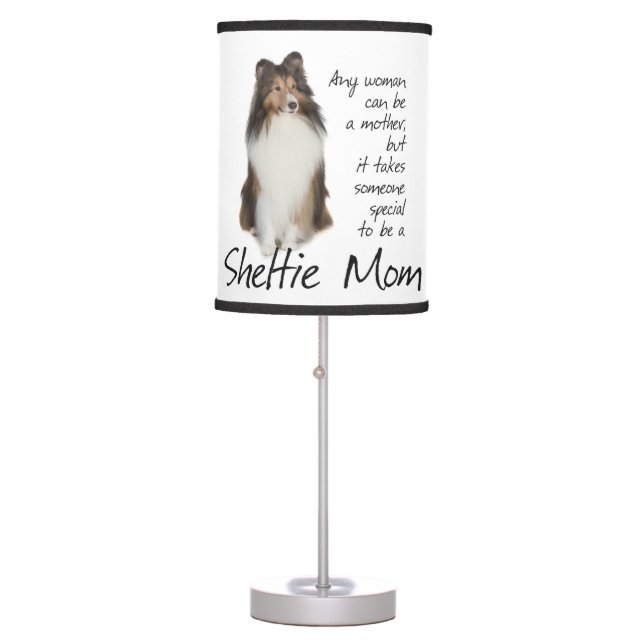 Sheltie Mom Table Lamp (Front)