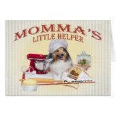 Sheltie Momma's Helper cards (Front Horizontal)