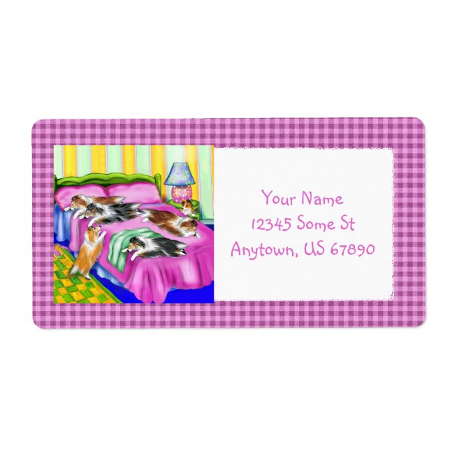 Sheltie Pink Comfort Label (Front)