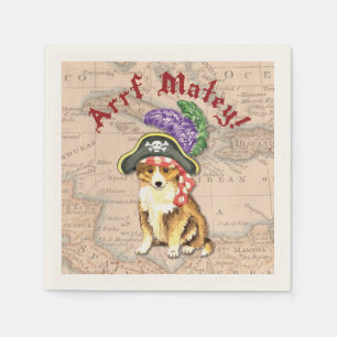 Sheltie Pirate Napkins