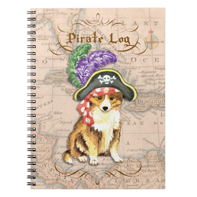 Sheltie Pirate Notebook (Front)