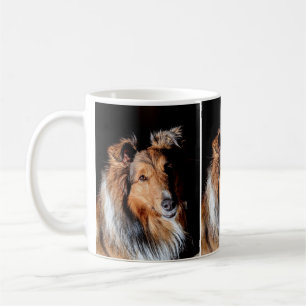 sheltie portrait coffee mug