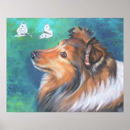 sheltie shetland sheepdog art print