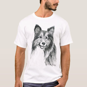 Sheltie Shetland SheepDog Art T-Shirt