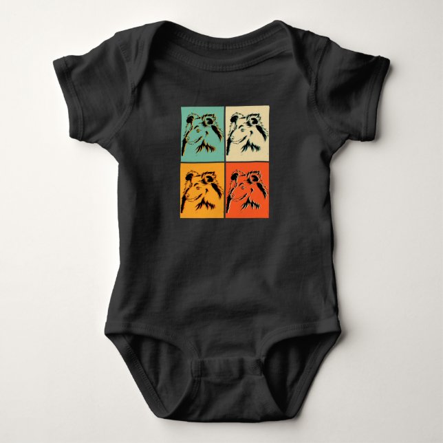 Sheltie Shetland Sheepdog Baby Bodysuit