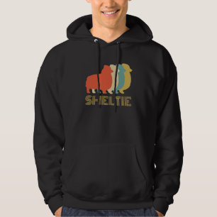 Sheltie Shetland Sheepdog Breed Dog Lovers Vintage Hoodie
