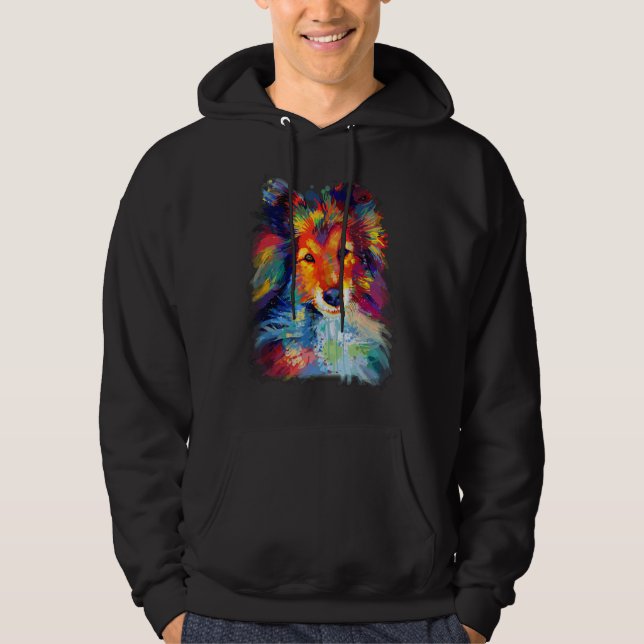 Sheltie Shetland Sheepdog for a Sheltie Mom Hoodie (Front)