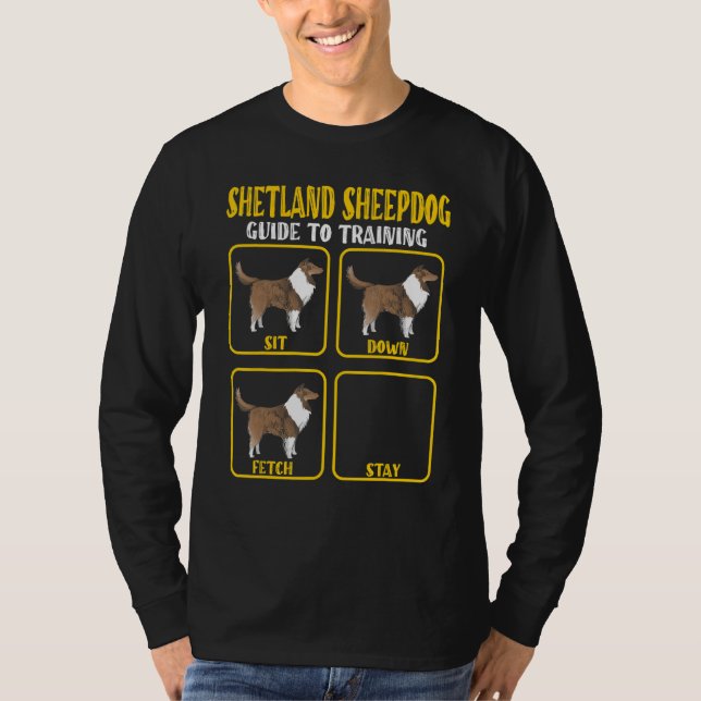 Sheltie shetland sheepdog traning guide Sheltie Mo T-Shirt (Front)
