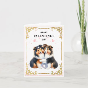 Sheltie Shetland Sheepdog Valentine's Day Card