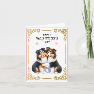 Sheltie | Shetland Sheepdog | Valentine's Day Card