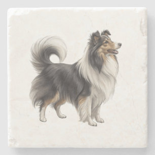 Sheltie Stone Coaster