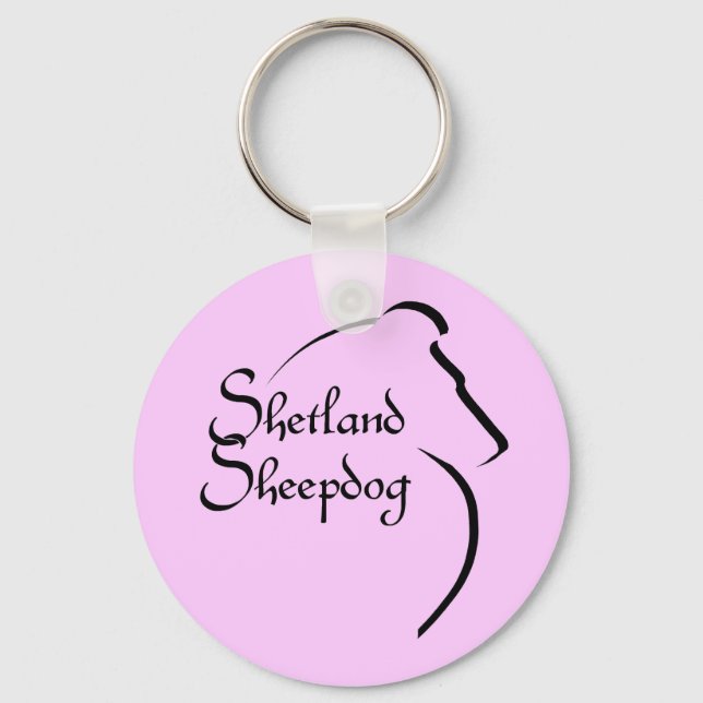 Sheltie Style Keychain (Front)