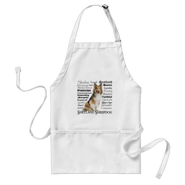 Sheltie Traits Apron (Front)