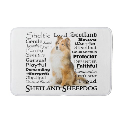 Sheltie Traits Bath Mat