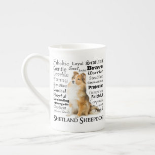 Sheltie Traits Bone China Mug