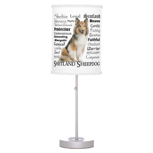 Sheltie Traits Lamp