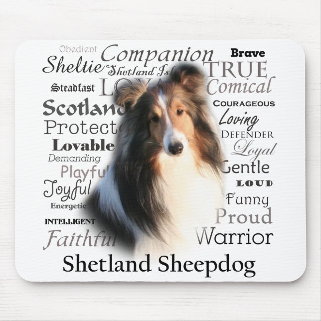 Sheltie Traits Mousepad (Front)