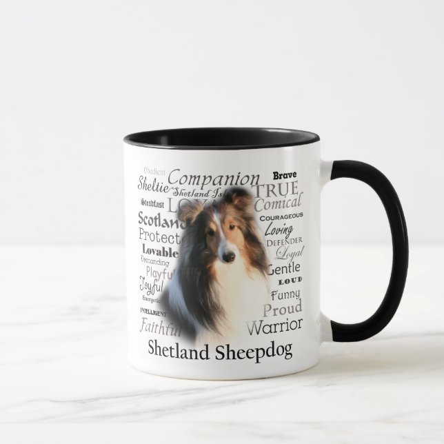 Sheltie Traits Mug (Right)