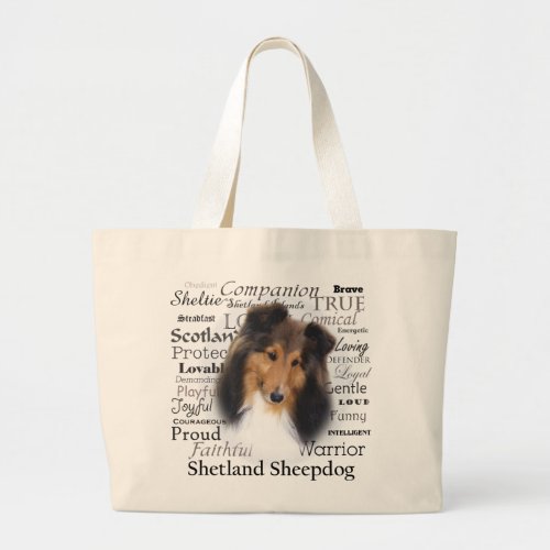 Sheltie Traits Tote Bag