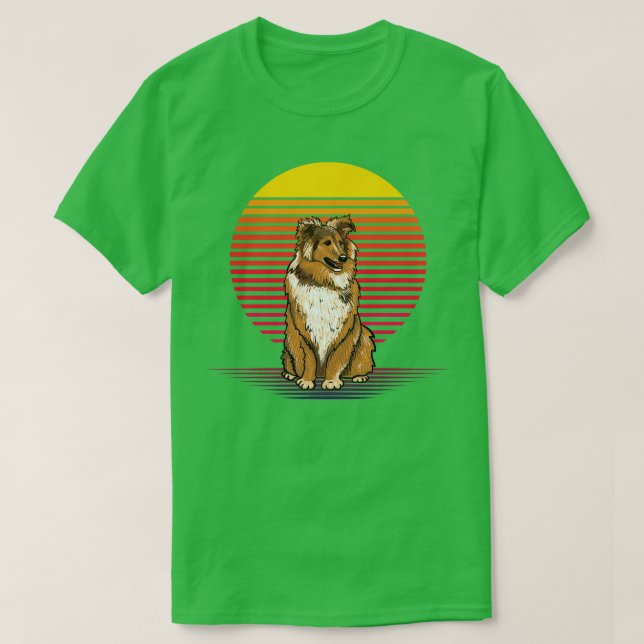 Sheltie Vapor T-Shirt (Design Front)