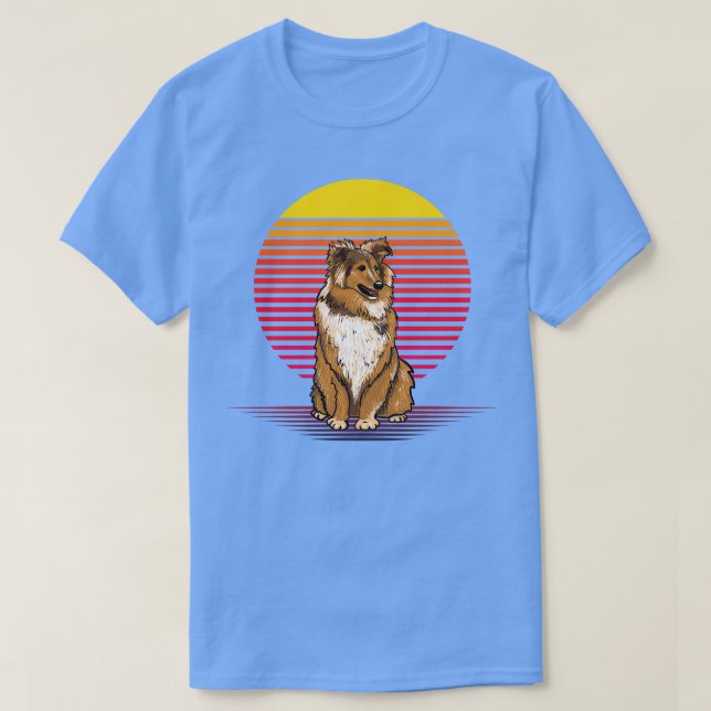Sheltie Vapor T-Shirt (Design Front)